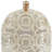 16" Cream Geometric Ceramic Bud Table Vase