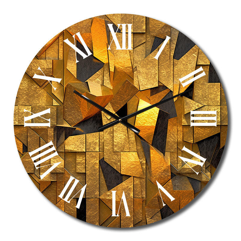 Horloge murale dorée, Moyenne