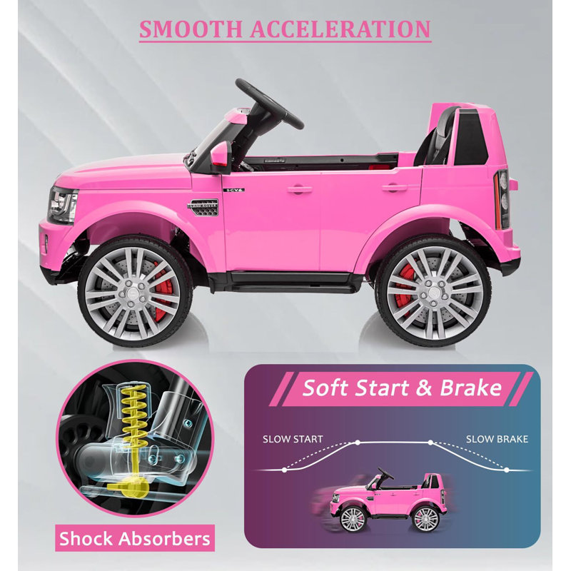 12V 12V 4,5 MPH jouets pour enfants 3-8, Rose