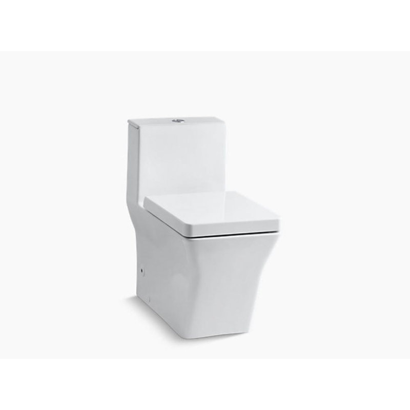 Reve Dual-Flush Elongated One-Piece Toilet (Seat Included), White