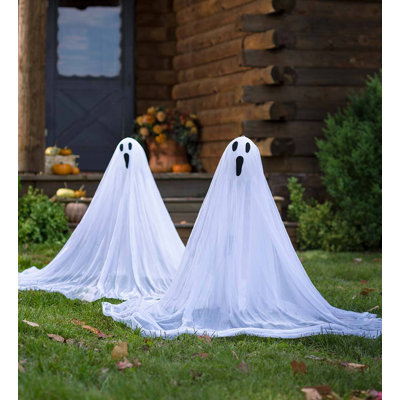 Plow & Hearth Halloween Ghost Garden Stake | Wayfair