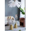 Ensemble de 3 porte-bougies effilés en fer doré, chandeliers modernes pour table, manteau de cheminée, centre de table ou décor d'événement, 12 po, 11 po et 9 po de hauteur -1272093055