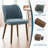 Mid-Century Upholstered Dining Chairs with Solid Wood Legs, Curved Back-1692723147