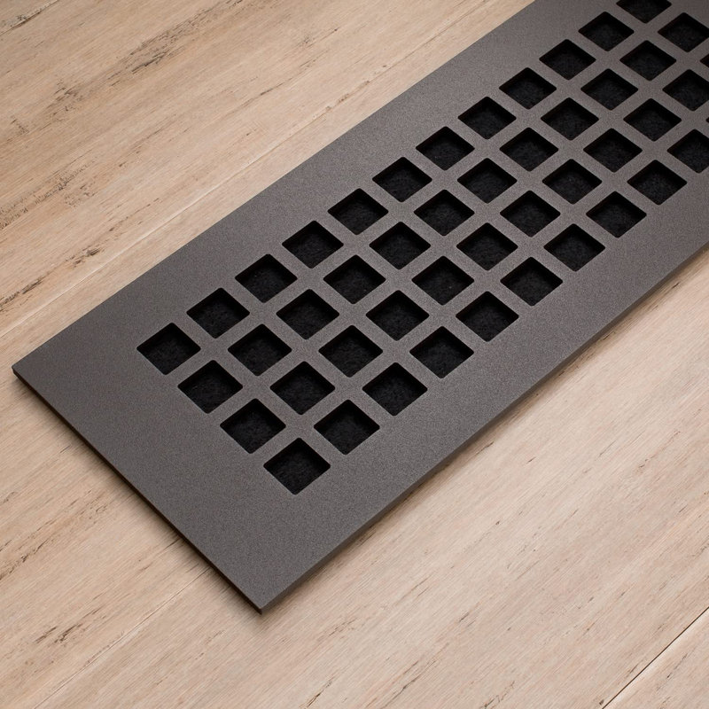 Grille de plancher Reggio, 6 po x 12 po, Bronze huilé