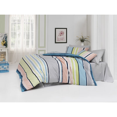 Cotton Striped Duvet Cover
