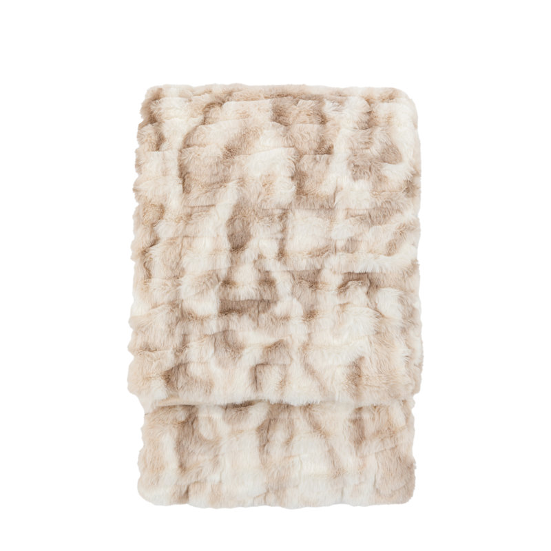 Throw Blanket, Cream Marble