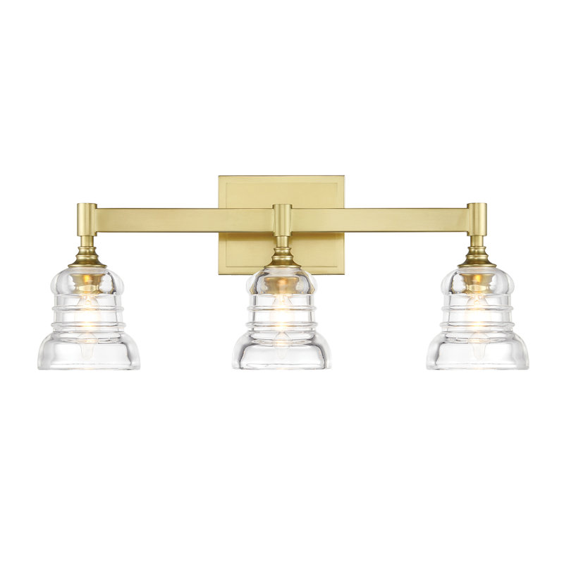 Ensemble de meuble-lavabo 3 lumières Joines, Doré