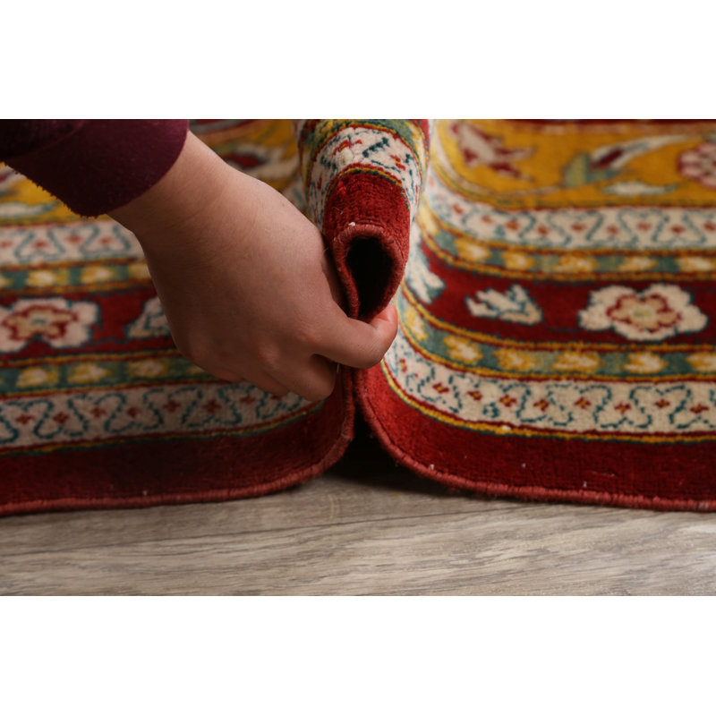 Tapis unique en laine noué à la main de style années 1970 de 8 pi x 11 pi 4 po Brahmjot