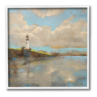 Phare et nuages, art de la giclée par Trevor Copenhaver