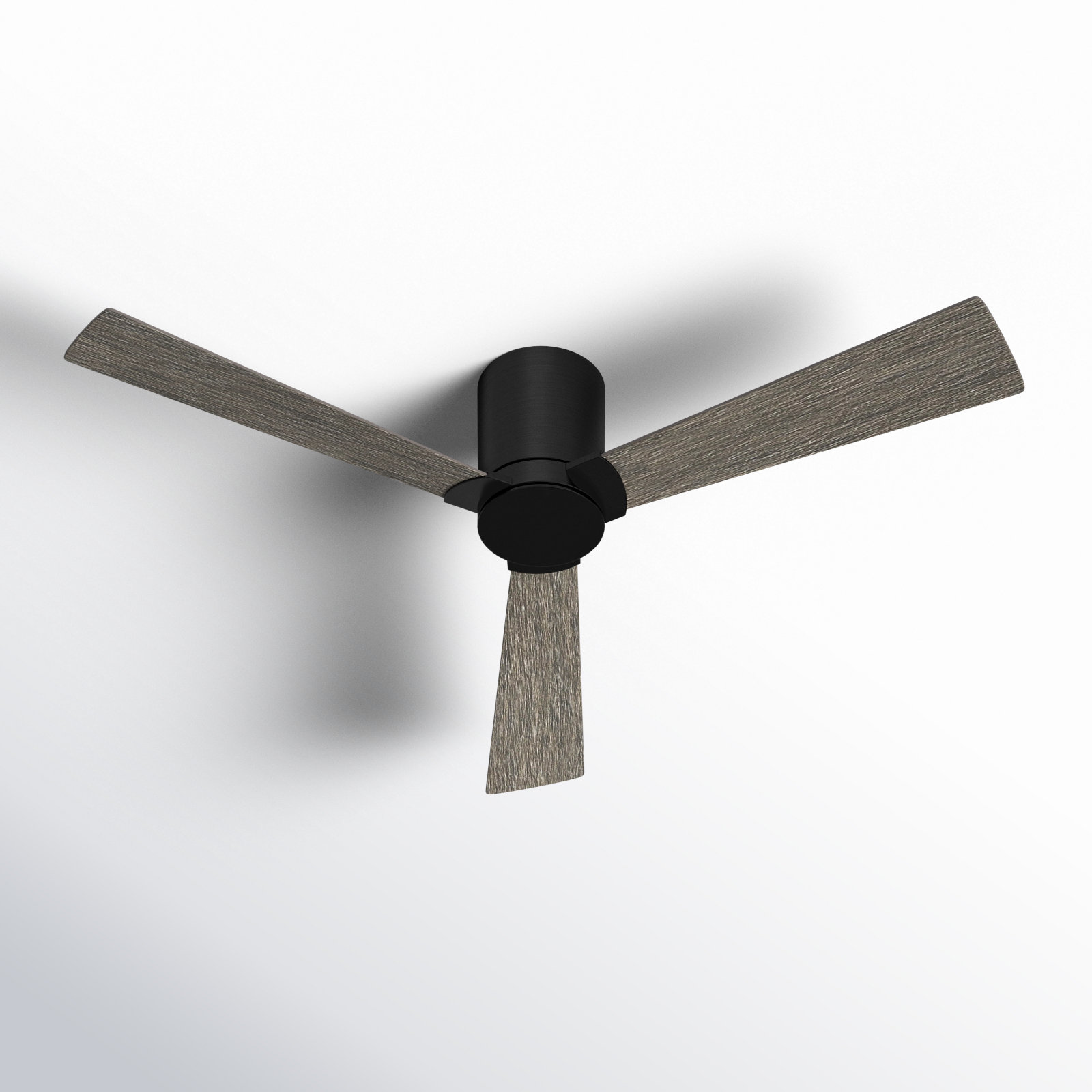 Salma 3 Blade Ceiling Fan, 9.3" H x 44" W, Light Gray Weathered Oak, Aged Pewter