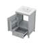 Meuble-lavabo avec lavabo, petite armoire de salle de bain-114032908