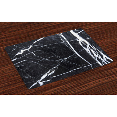 Merseyside Marble Print Grunge Natural Stone Placemat