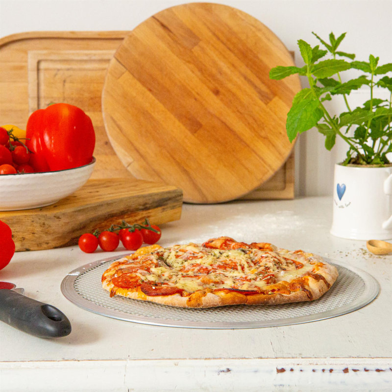 Argon Tableware - Non-Stick Aluminium Pizza Screen, 30cm L
