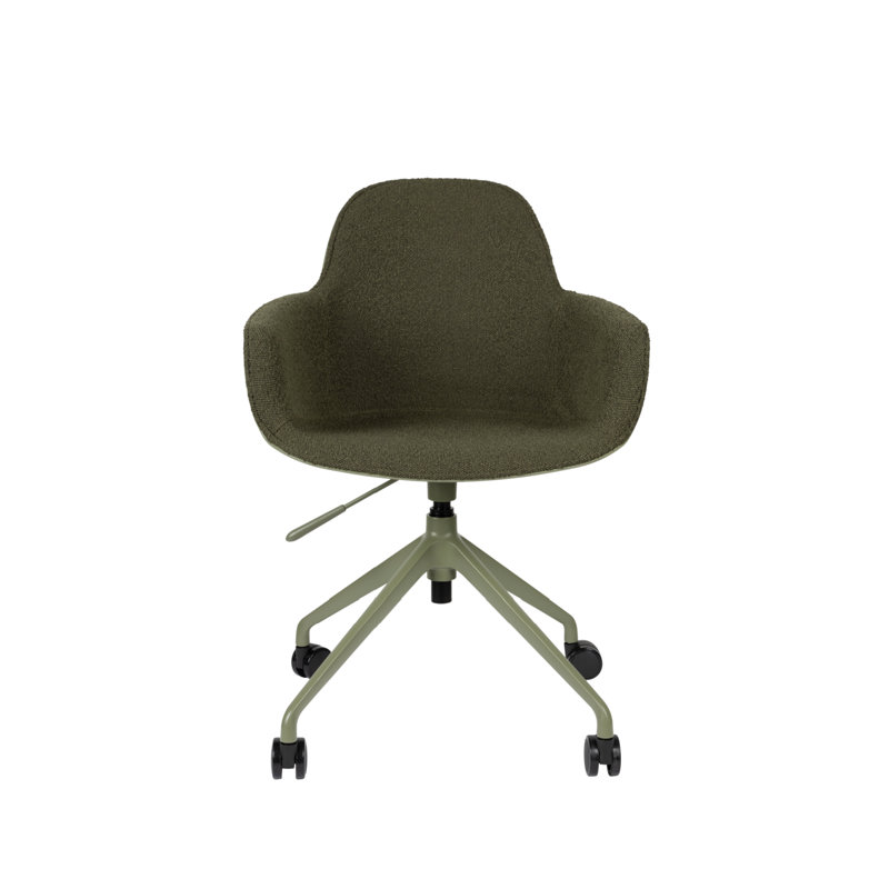 Albert Swivel Task Chair, Green, Green