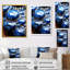 Blue Agata Stone Abyss - Stone Geode, art mural-1098441383-1098441377