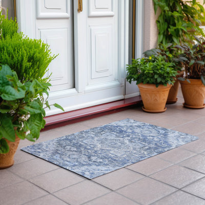 Malchow Washable Oriental Indoor / Outdoor Rug