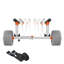 Chariot de kayak, capacité de charge de 350 lb, chariot de kayak avec pneus en polyuréthane gonflable de 12 pouces et 2 sangles, se monte et se démonte en quelques secondes, chariot à planche à pagaie pour transporter des kayaks et des canots