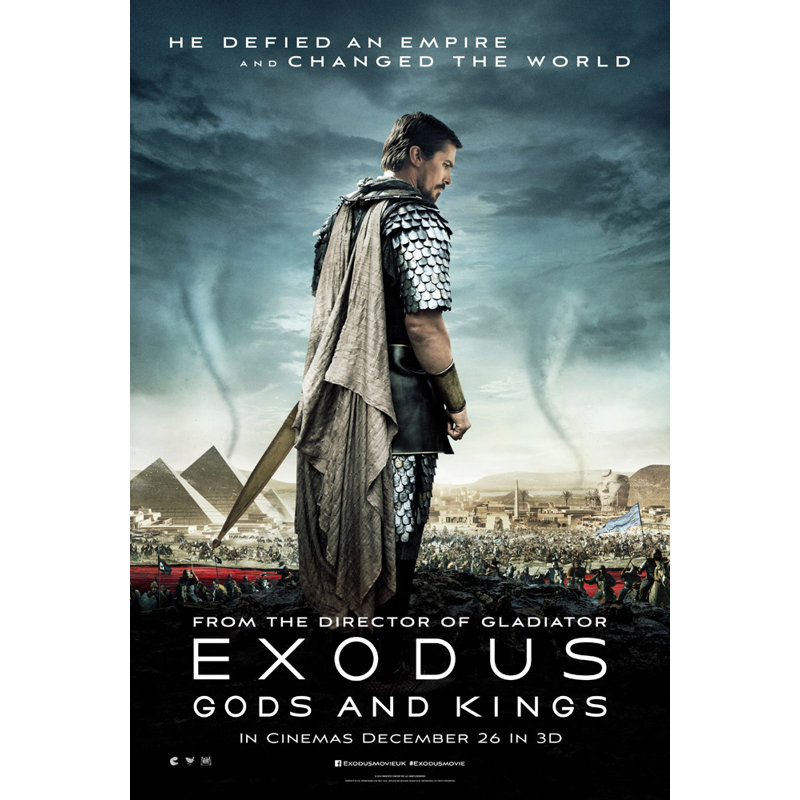 Exode, dieux et rois, H 24 po x l 16 po
