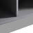Grey 60.6'' Tall Display Cabinet With Two Drawers And Led Lighting - Modern Style Storage For Living Room, Office, Study Tempered Glass Door & Adjustable Shelves In With Door, Lighting, Drawers,