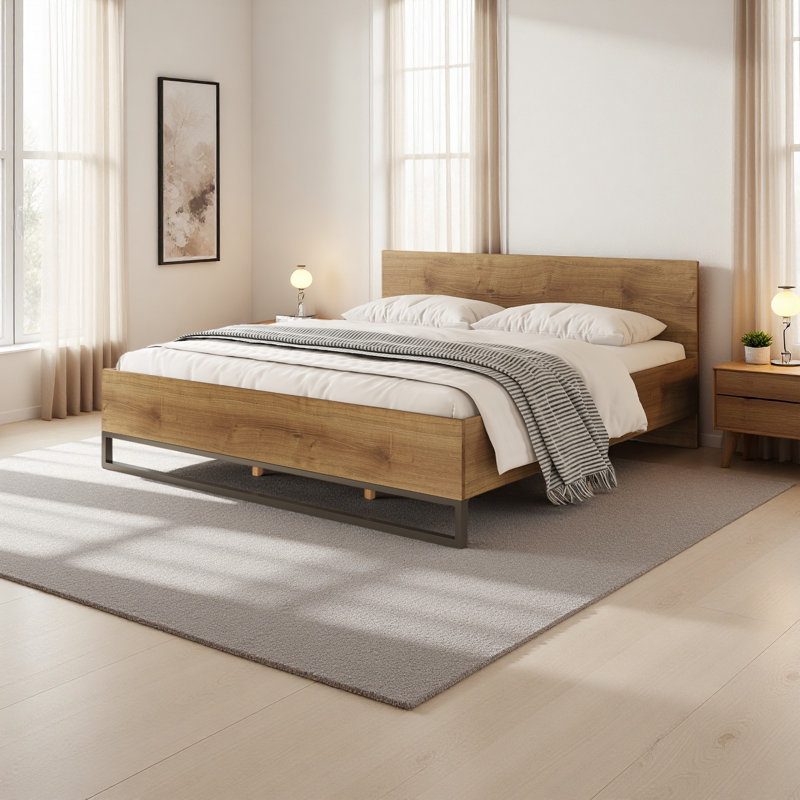 ENGINEERED WOOD BED FRAME, King