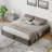 Lift Up Storage Platform Bed Frame with Large Storage Space-345666239-345666176