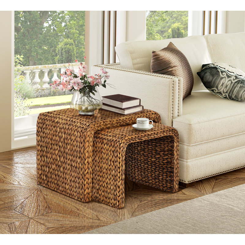 Northside Nesting Tables, Gold Patina