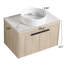 Ensemble de meuble-lavabo mural simple 30 po Dewi