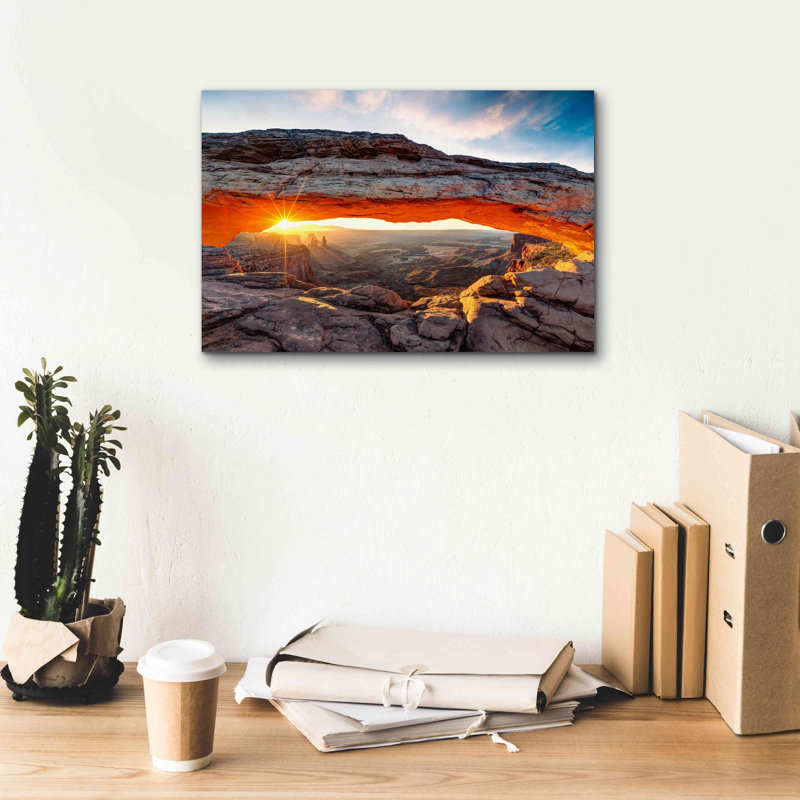 Art mural sur toile «Sunset Canyon» par Epic Portfolio, H 12 po x l 18 po x P 0,75 po