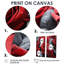 Ensemble de 2 impressions sur toile Red Gray Rose-2091962002-2091962004-2091962011