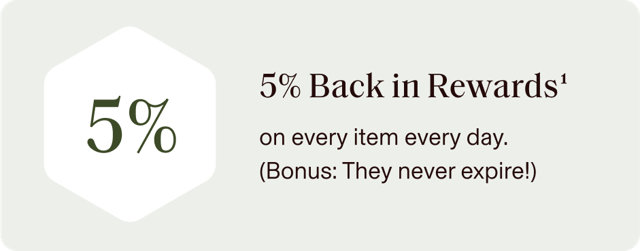 5% back in rewards