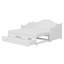 Lit de jour de style chalet avec couchette escamotable et tiroirs de rangement-116844402