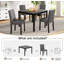5-Piece Wooden Dining Table Set