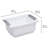 Sterilite Small Stacking Basket, Stack Storage Bins, Organize Closets, Pantry, Bathroom or Classroom