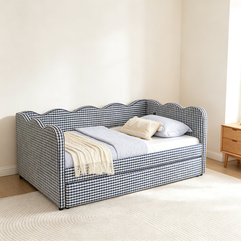 Lit de jour Cozy Gingham, Marine