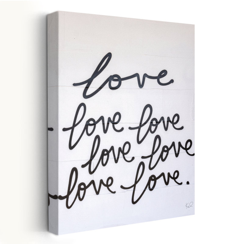 «Love Times Seven» - art millénaire en noir et blanc, H 60 po x l 40 po