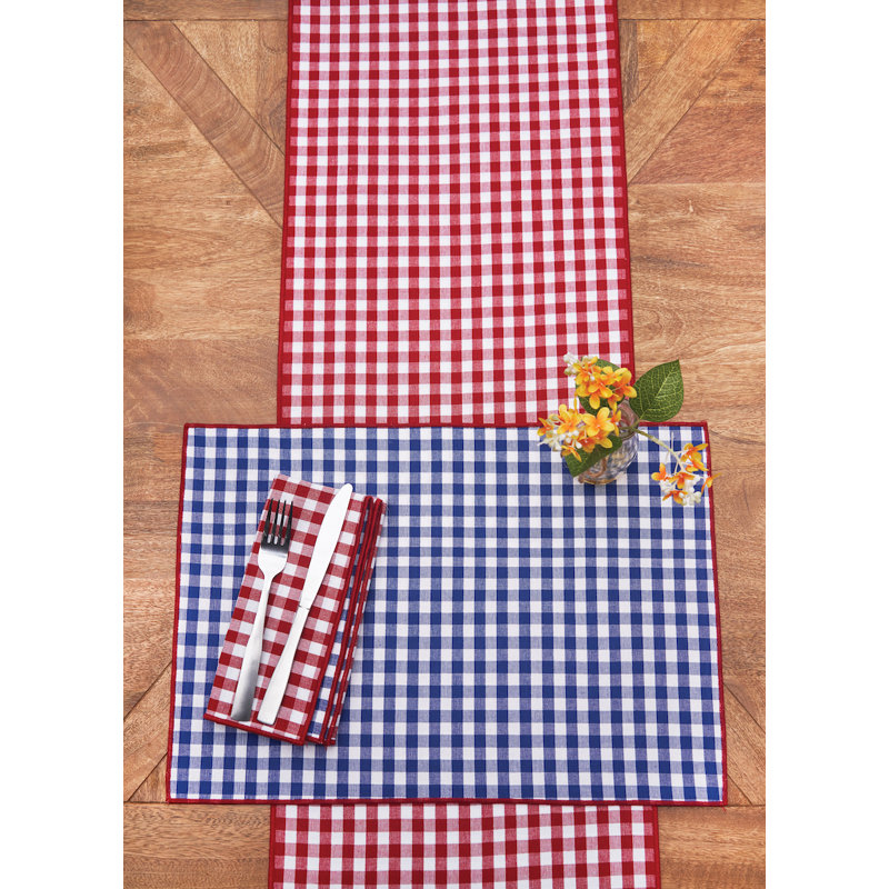 Americana Reversible Plaid Runner