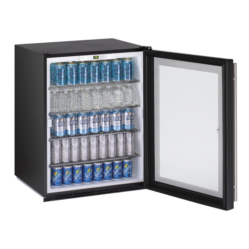 U-Line 24'' W Mini Fridge, Black
