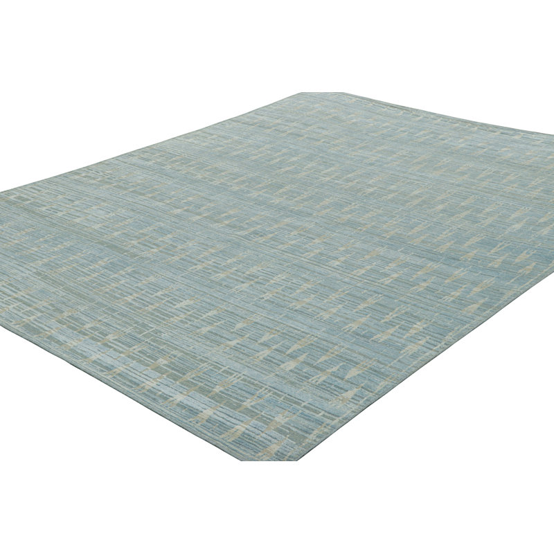Handmade Silk and Wool Area Rug