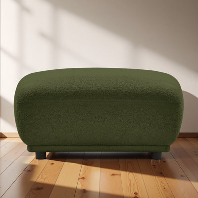 Removeable Wool Ottoman, Sherpa Ottoman Foot Rest , Modern Vanity Stool Seating For Girls Women, Foot Stool For Living Room Set