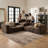 Confesor Chenille Modular L-Shaped Sectional Sofa With Ottoman-847262521