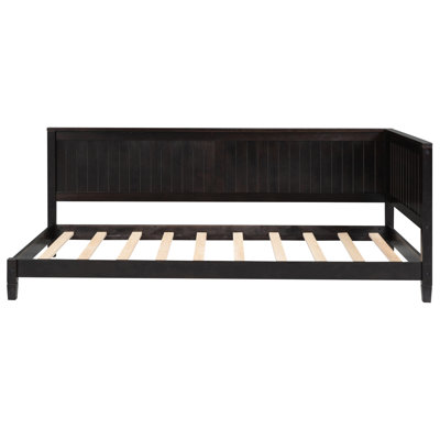 Twin Size Daybed/, Mid-century Modern With & Armrest, Wood Frame For Home Decoration Classic Strong Interior