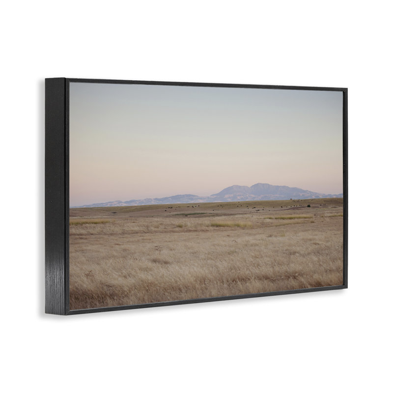 «Grizzly Island View», art de la giclée encadrée par Crystal Lynn Collins, 16'' H x 24'' W, Giclée encadrée noir minuit