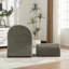 Chaise longue compacte en chenille