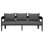 Viola 77.56'' Metal Outdoor Patio Sofa