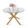 Folmar 4 - Person Dining Table Sets With 39'' Round Table & 4 Upholstered Fabric Chairs