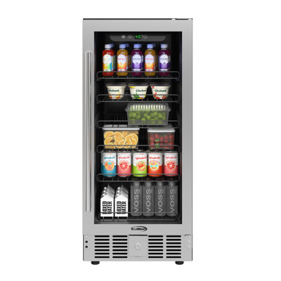 3 Cu. Ft. Mini Fridge With Glass Door In Black Without Freezer