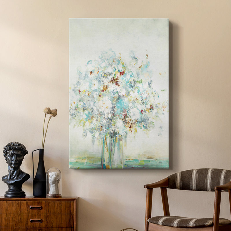 Textured Bouquet -Custom Wrapped Gallery Cavas, 48" H x 32" W