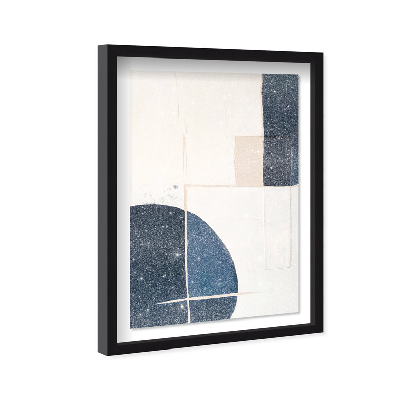 Sunset Serenity I Shadowbox Abstract Print by Oliver Gal, Black Frame, 10 x 15, 55.5"H x 37.5"W, Black Frame
