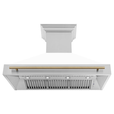 48" Autograph Edition 700 CFM Ducted Wall Mount Range Hood in Matte Black