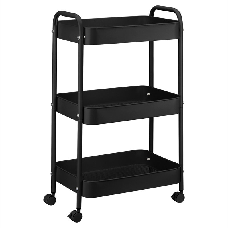 3-Tier Rolling Utility Cart with Handle